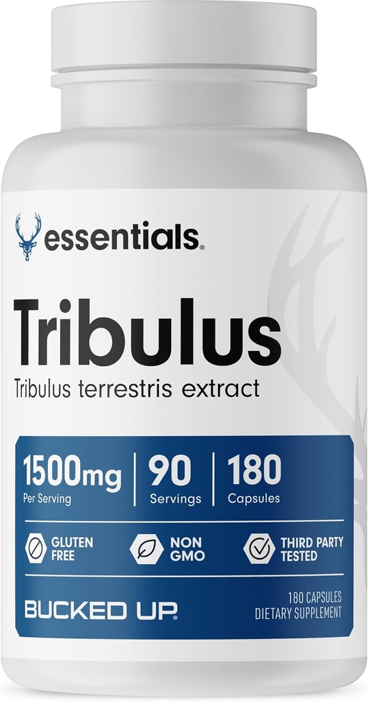 Doblado Tribulus 1500mg Por Serving, Essentials (90 Servings, 180 Capsules)