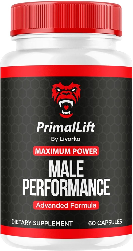 Levante Primal, Levante Primal para Hombres, Levante Primal Capsules, Levante Primal Suplemento, PrimalLift All Natural Support, Primal Lift Advanced Formula, 60 cápsulas para 1 Mes