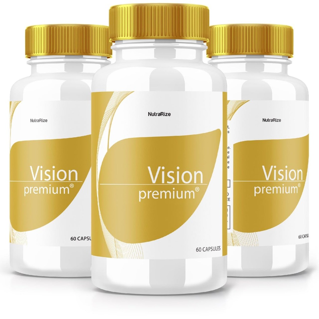(3 Pack) Vision Premium, Premium Eye Support Suplemento, Vision Premium para mejorar la concentración y el enfoque, Vision Premium All-Natural Pills for Healthy Eyes, VisionPremium Reviews (180 cápsulas)