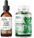 Wild &amp; Organic Black Walnut Tincture 2 fl oz " Chlorophyll Gummies 60 Conde