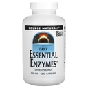 Fuente Naturales Esencial Enzimas 500mg Bio-Alineados Múltiple Suplemento Defensa Herbales para la Digestión, Gas &amp; Estreñimiento &amp; Salud Digestiva Digestiva Digestiva Digestiva Digestiva - Fuerte Sistema Inmunitario Soporte - 120 VegiCaps