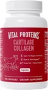 Proteínas vitales Cartilage Collagen Pills, Tipo II Collagen " Sulfato de condroitina para la recuperación " cabello saludable, piel, uñas y juntas - 750 mg Servir con 120 cápsulas
