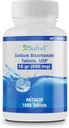 Safrel Sodium Bicarbonato Antiácido 650 mg (10 Grain) 1000 Tablets  durable for Relief of Acid Indigestion, Heartburn, Sour Stomach &amp; Upset Stomach  durable Value Savings Pack