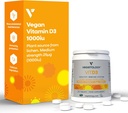 Tablas de vitamina D3 - High Strength 62.5μg 2.500IU Vitamina D3 Cholecalciferol – Gluten vegano libre VIT D3 Suplementos de vitamina (60Ct)