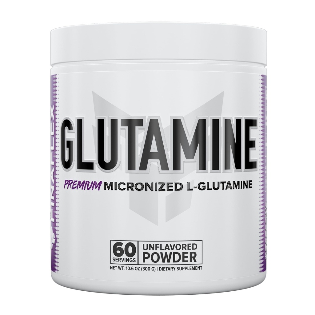 FINAFLEX Pure GLUTAMINE, Unflavored Powder - 10.6 oz - Reduce la desintegración muscular &amp; soporta niveles de nitrógeno - 100% Pure L-Glutamina - 60 Servimientos
