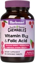 BlueBonnet Nutrition Earth Sweet Vitamin B12 &amp; Folic Acid Chewable Tablets, Soy-Free, Gluten-Free, Raspberry 90 Count (Pack of 1)