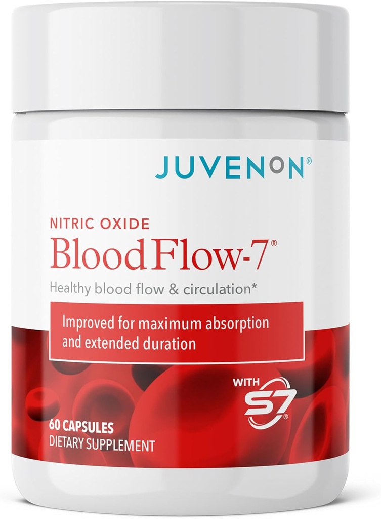Juvenon BloodFlow-7 Nitric Oxide Suplemento con Nitrosigine