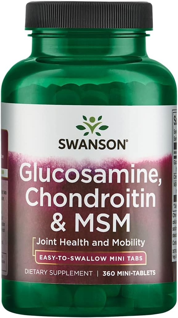 Mini-tabs Glucosamine, Condroitin &amp; Msm 750/600/300 mg 360 Mini-Tabs
