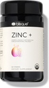 Blisque – Suplemento Zinc Orgánico Fuente de Guava Leaf Silencio para Immune Support, Defense and Boost Silencio con Ashwagandha, Aloe Vera, Ginger, y Turmeric Silencio Vegan Silencio Powder 60 Grams