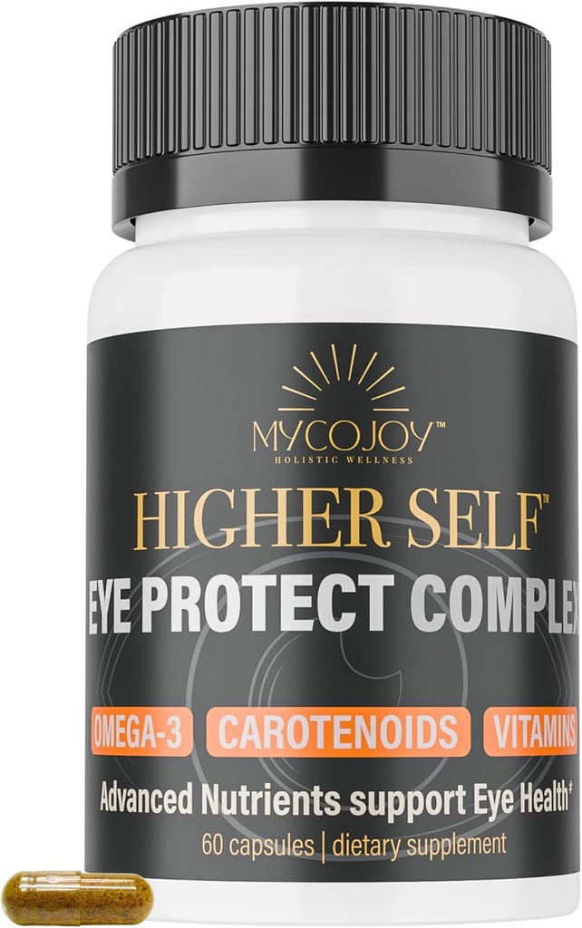 Superior SELFTM Eye Protect Complex Blue Light Defense Advanced Daily Vision Support with Lion’s Mane, Omega-3, Lutein, Zeaxanthin, Bilberry Extract, and Eyebright