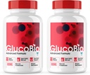 (Oficial 2 Pack) Glucobio Capsules, Gluco Bio Pills Advanced Formula, GlucoBio All Natural Ingredients, GlucaBio Maximum Strength, Glucbio, Glucobio Blood, Glucobio Support (120 Caps)