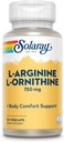 Solaray Free Form L-Arginine y Ornithine Capsules, 50 Conde