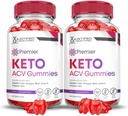 Laboratorios Justificados (2 Pack Premier Keto ACV Gummies Premier Keto Gummies Advanced 1000MG Apple Sider Vinegar Formulado con Pomegranate Beet Juice Powder B12 Vegan Non GMO 120 Gummys