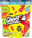 GHOST Hydration Packets, Sour Patch Kids Redberry, 12 Sticks, Electrolyte Powder - Suplemento mix con Magnesio, Potasio, Calcio, Vitamina C - Vegan, Libre de Soy, Azúcar &amp; Gluten