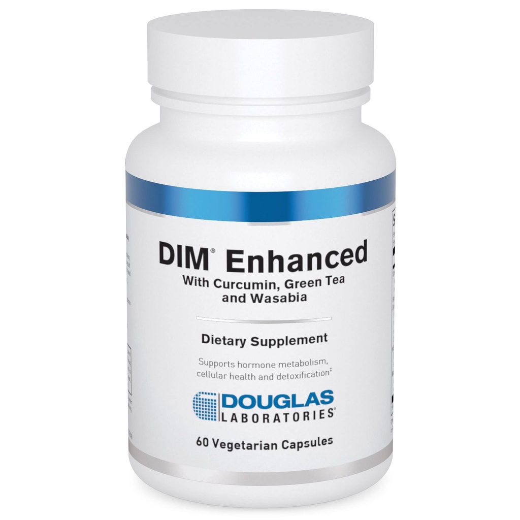 Douglas Laboratories DIM Enhanced - Supports Hormone Balance, Cellular Health & Detox* - With Antioxidants, Green Tea Extract " Wasabia - 60 Vegetarian Capsules