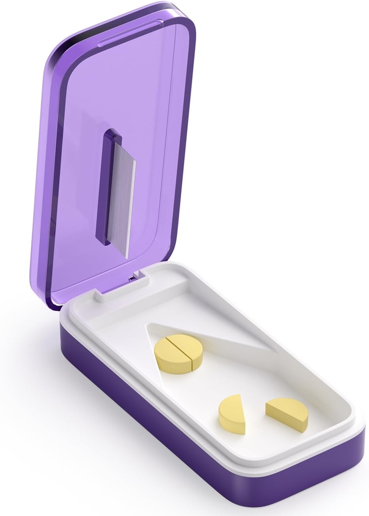 Pill Cutter para Píldoras Grandes o Pequeñas, Píldoras para Píldoras/Suplemento/Medicación