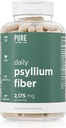 Pure for Men Daily Psyllium Husk Fiber Supplement Pure for her ← Digestive Regularity & Gut Health Support ← Soluble Fiber Powder, 2,175mg Por Serving Ø 250 Capsules
