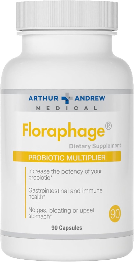 Arthur Andrew Medical, Floraphage, Fórmula Prebiótica y multiplicador Probiótico, 90 cápsulas