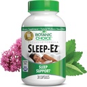 Botanic Choice Sleep-Ez- Powerful Blend of Valerian Extract, Melatonin, Hops, Kava Kava y Lemon Balm para ayudar a fomentar el sueño sin Grogginess (30 cápsulas)