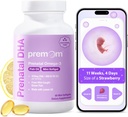 Premom Prenatal DHA Fish Oil: Triglyceride Omega 3 with 470mg DHA, 200mg EPA + 400 IU VIT D3 Supplement - Fertility Support for Women - Globally Sourced from Wild Caught Fish