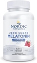 Nordic Naturals Zero Sugar Gummies Melatonin, Raspberry - 120 Gummies - 1,5 mg Melatonina - Gran Sabor - Descanso sueño, Apoyo Antioxidante - No GMO, Vegan - 120 Servimientos