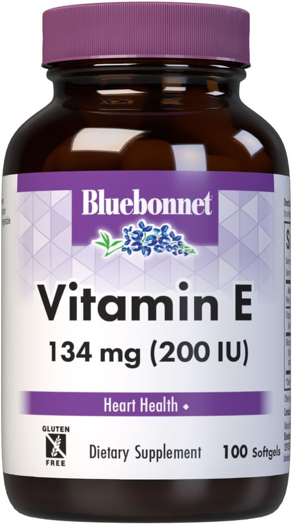 BlueBonnet Vitamina E 200 UI mezcla Softgels, 100 Conde