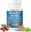 Mente saludable - Caja fuerte para adolescentes - Función cognitiva - Concentración - Enfoque - Optimización neuronal - Mood - Ginkgo Biloba - Ginseng - Rhodiola - Bacopa - Gotu Kola - Té verde - 60 Conde
