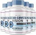 rize labs (5 Pack) Clear Crystal Vision Supplement, Clear Crystal Vision for Blurry Eyes, ClearCrystal Vision to Support Healthy Eye Functions, Clear Crystal Vision Formula Reviews (300 cápsulas)