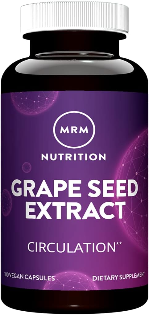 MRM Nutrition Grape Seed Extract | Circulation | Antioxidants | Anti-agning | Gluten Free + Vegan | 100 Servings