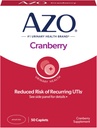 AZO Cranberry Pills for Urinary Tract Health for Women and Men, Adult Cranberry Supplement, Sugar-free, Non-GMO, 50 Softgel Capsules