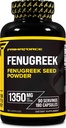Primaforce Fenugreek Seed Capsules (180 capsules / 1350mg Por Serving, 2 Capsule Servings) - Suplemento Herbal Premium para Hombres y Mujeres, No GMO, Gluten Free Supplement