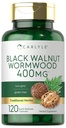 Carlyle Black Walnut Wormwood ← 120 Capsules  durable Herbal Complex ← Non-GMO, Gluten Free