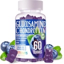 Glucosamine Chondroitin Gummies with MSM & Elderberry Extra Strength - Joint Support, Antioxidant Immune Support Supplement for Adults, Men &amp; Women.60 Blueberry Gummies