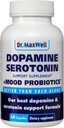 Suplementos de serotonina y dopamina con mood Probiotic, 5in1 Soporte para (1) Dopamine (2) Serotonin (3) Mood (4) Relax (5) Focus " Brain, 60 cápsulas