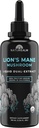 Suplemento de Tintura Líquida de Mane de Naturealm Lion – Focus, Memory & Brain Health, Vegan, Non-GMO – Órganos de Fruto Orgánico, 2 Month Supply