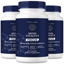 rize labs Mind Vitality Focus Brain Supplement, Mind Vitality to Boost Focus and Concentration " Evite la fatiga de media tarde, Mind Vitality Advanced Formula Reviews (180 cápsulas) (Pack of 3)