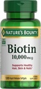 La bonty Biotin Hair Skin and Nails Vitaminas, Supports Healthy Hair, Skin and Nails, 10,000 mcg, 120 Softgels (Pack of 1)