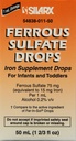 Ferrous Sulfate Iron 15mg/ml Suplemento gotas 50ml Botella -Pack de 3-