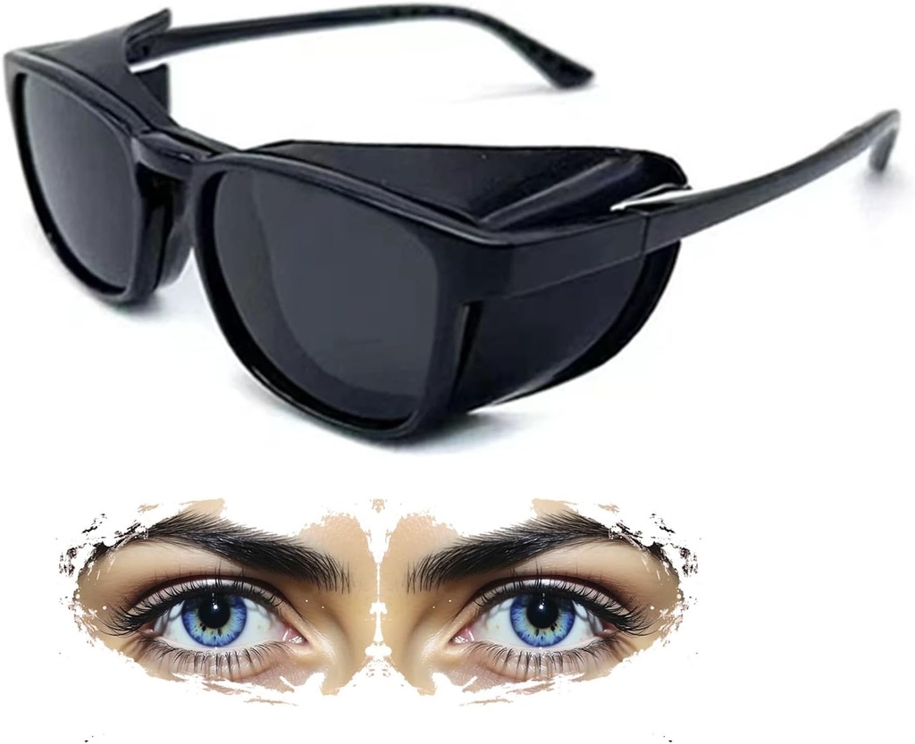 Hidratar Ojos secos Vidrios con Cámaras suaves de silicona y Paleta de Circulación de Moistura para Ojos secos