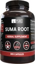 PURE Original INGREDIENTES Suma Root (365 Cápsula), No Magnesio o Arroz Filleres, Siempre Puro, Lab Verificado