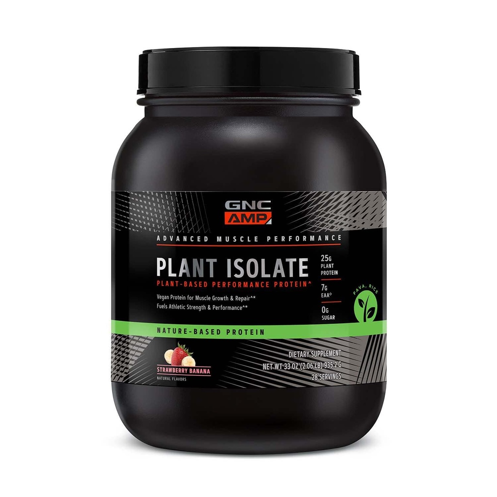 GNC AMP Isolate Protein - Strawberry Banana (28 Serviciones)