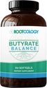 Rootcology by Dr. Izabella Wentz ← Butyrate Balance ← Postbiótico Promotor de Gut e Immune Health ← Tributyrin for Healthy Bowel Function and Regularity ← 60 Softgels