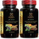 Complejo de próstata para hombres - Saw Palmetto, Lycopene para próstata, Pygeum africanum Extracto, Prostate Care, Herbal Prostate Support, Grape Seed Extract, Nettle Extract - 2 Bottles