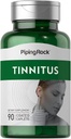 Piping Rock Tinnitus Suplemento Silencio 90 Caplets Silencio Vegetariano, No GMO, Gluten Free