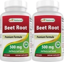 Mejores Naturales Beet Root Powder 500 mg 180 Capsules (180 Conde (Pack of 2))