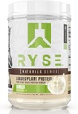Proteína de planta cargada RYSE - Vainilla - 20g de pólvora de proteína vegetal vegana natural de Pea, Chickpea & Barley Rice - Sin colores artificiales, sabores o dulces - 20 piezas