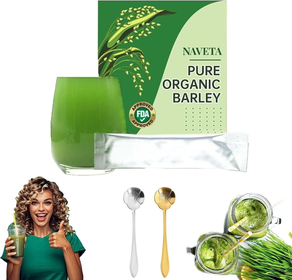 Naveta Barley Grass Powder 100% Puro &amp; Orgánico, Naveta Pure Orgánica Barley, Naveta Orgánica Barley Grass Powder, Ser bueno para la salud (1Pcs)