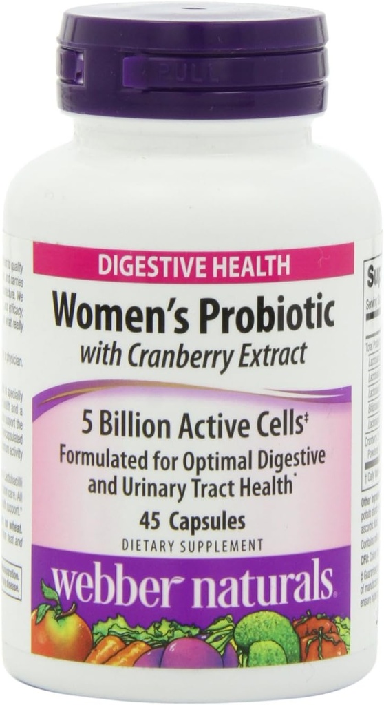 Cápsulas Probióticas de Mujeres de Webber Naturals, 45 Conde