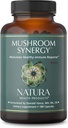 Natura Health Products Mushroom Synergy Supplement - Featuring Turkey Tail, Red Reishi, Chaga, " Poria Mushrooms - Modulates Healthy Immune Response* (180 capsules)