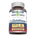 Fórmulas Increíbles Reducir L-Glutathione Suplemento TENIDO 500 Mg Por Serving TENIDO Cápsulas Veggie TENIDO NO-GMO TENIDO Gluten Free TEN Made in USA (1 Pack TEN 60 Conteo)